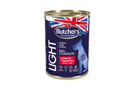 Butchers Functional – LIGHT: Хапки с говеждо и зеленчуци в желе  400g
