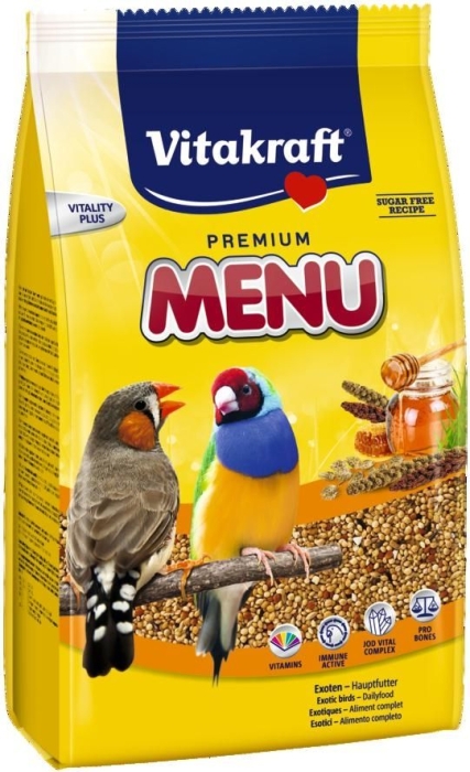 Vitakraft Premium Menu Exotis - Храна за финки и екзотични птици - 500гр 