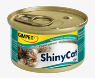 GimCat Shiny Cat - Консерви за котки с пиле и скариди в желе 70гр.