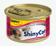 GimCat Shiny Cat - Консерви за котки с пиле и раци в желе 70гр.