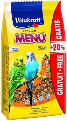 Vitakraft Premium Menu - Храна за вълнист папагал 1кг.
