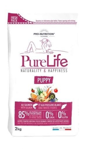 Pro-Nutrition Flatazor Pure Life Puppy - Пълноценна храна за малки кученца, кучета в напреднала бременност и кърмещи кучета, 2кг  без зърнени храни