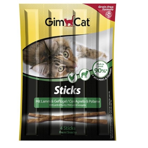 GimCat Sticks - Саламена пръчица с агнешко и птиче месо 4 бр.