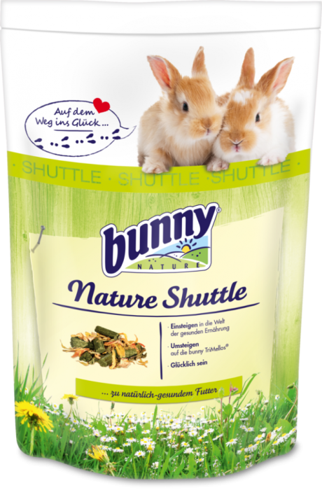 Bunny Nature - Храна за зайчета след 6-ия месец - bunny BASIC 750 g + Nature Shuttle 600 g