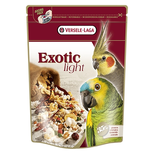 Versele - laga - Exotic Light – Храна за големи папагали с пуканки и зърна 750гр.