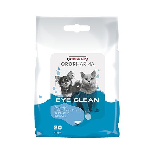 Versele - Laga Oropharma - Eye Clean Cat and Dog - Кърпички с лосион за ежедневна грижа за очите на кучетата и котките 20 бр. в пакет. 