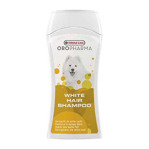 Versele - Laga - Oropharma White Hair Shampoo - Шампоан с лайка и червен кантарион, съдържащ пигмент за естественото поддържане на белия цвят на козината 250 мл.