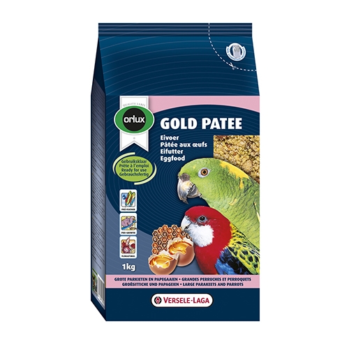 Versele - laga GOLD PATEE PARAKEET AND PARROTS - Мека храна за средни и големи папагали 1 кг. 