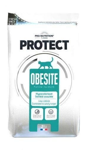 Pro-Nutrition Flatazor Protect Obesite - Пълноценна диетична храна за котки с наднормено тегло 2 кг 