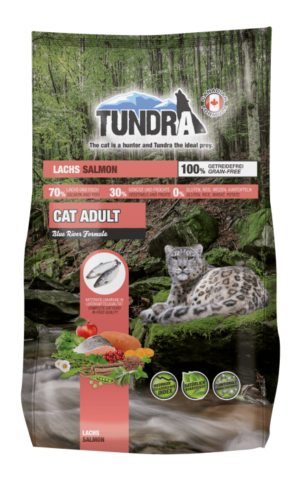 TUNDRA CAT SALMON Grain Free - Суха храна за котки без зърнени култури с чисто месо от сьомга 272 гр.