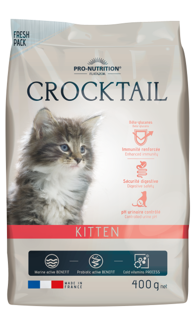 Crocktail KITTEN Пълноценна храна за малки котенца, за женски котки в края на бременността и в период на кърмене 400 g