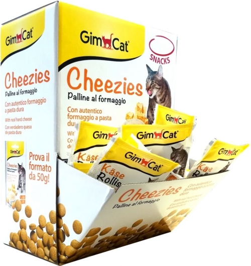 Витамини за котки на таблетки с пармезан - 25бр Gimpet Chezies