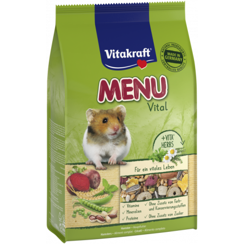 Vitakraft Premium Menu Vital - Основна храна за хамстери - 1кг 