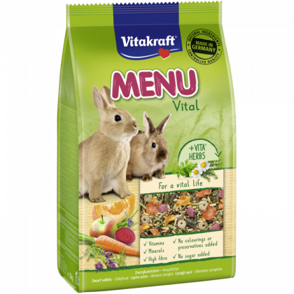 Vitakraft Premium Menu Vital -Храна за декоративни мини зайци - 500гр.