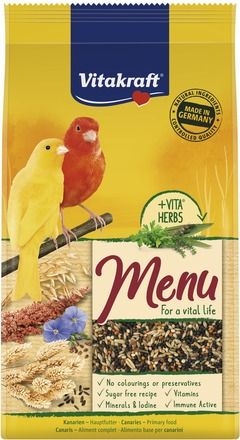 Храна за канарчета с мед - 1кг Vitakraft Premium Menu Vital