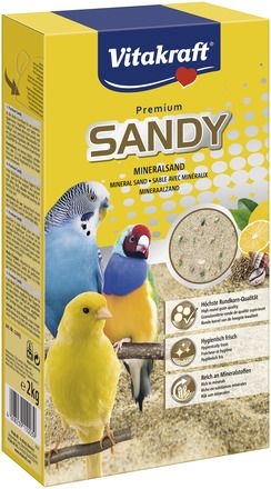 Vitakraft Vita Sandy - Ароматизиран пясък за птички, 2кг 