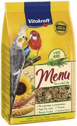 Vitakraft Premium Menu - Храна за средни папагали 1кг.