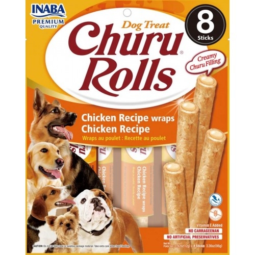Inaba Dog Churu Rolls - Chicken - ролца с пълнеж