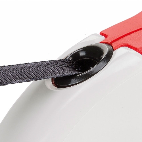 Ferplast Amigo Tape L RED-WHITE - Автоматичен повод с лента, 5 м / max 50 кг.